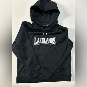 EUC Boys Under Armour Lakelands Golf & Country Club Hoodie, YSM Loose